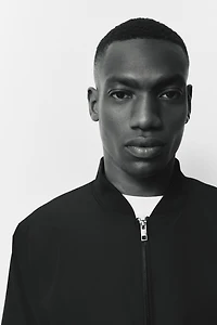 Regular-Fit Lightweight Bomber Jacket