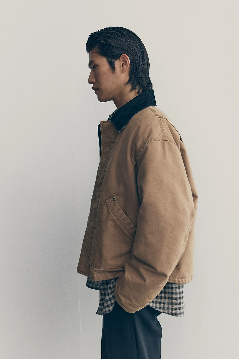 Veste de travail courte en toile