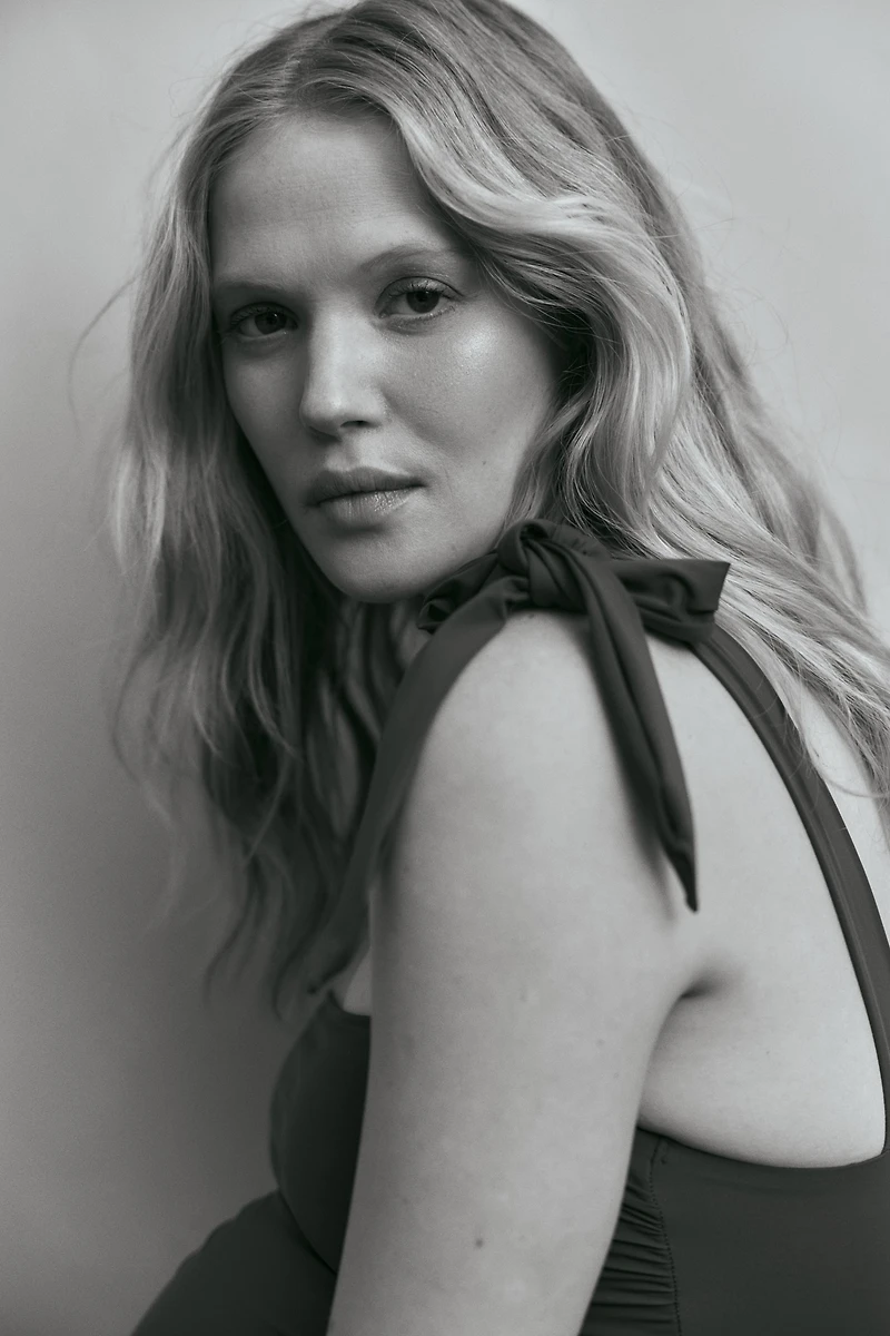 MAMA Bow-strap swimsuit