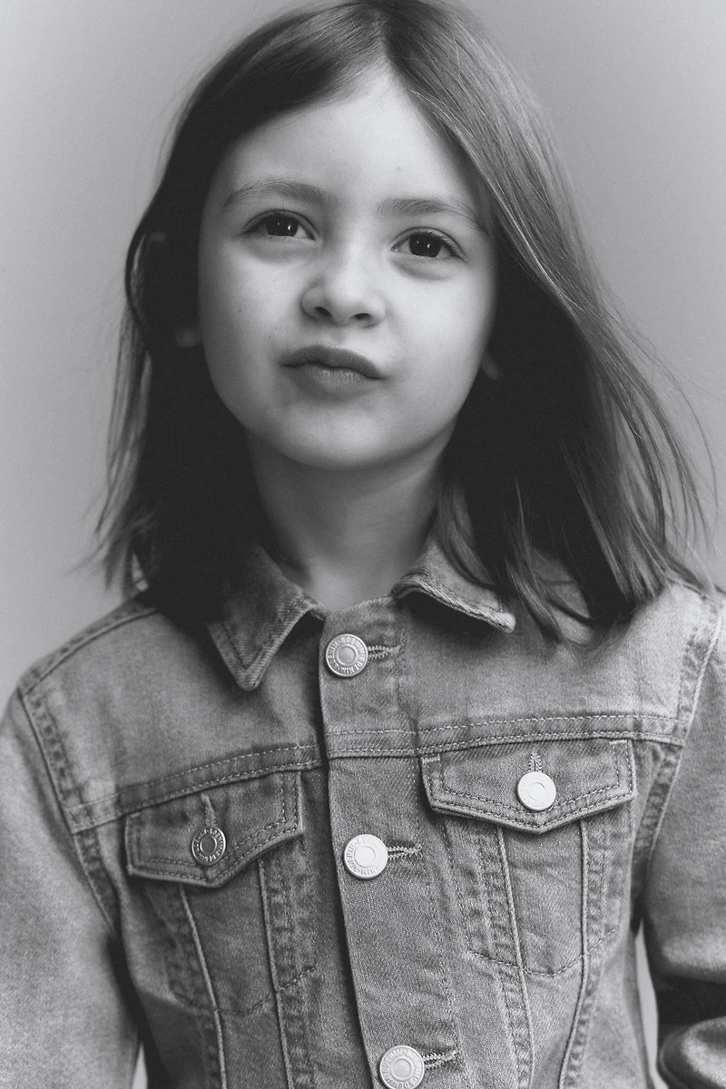 Veste évasée en denim