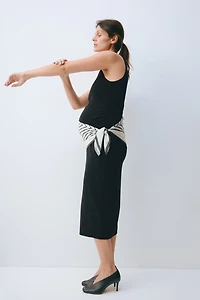 MAMA Scarf-Detail Dress