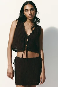 Crochet-Look Beach Top