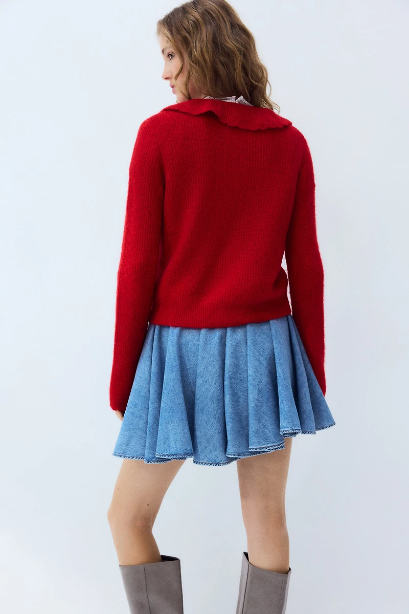 Cardigan with Collar