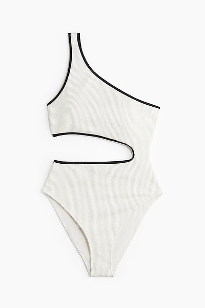 One-Shoulder Cutout Swimsuit