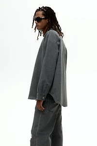 Oversized-Fit Denim Shirt