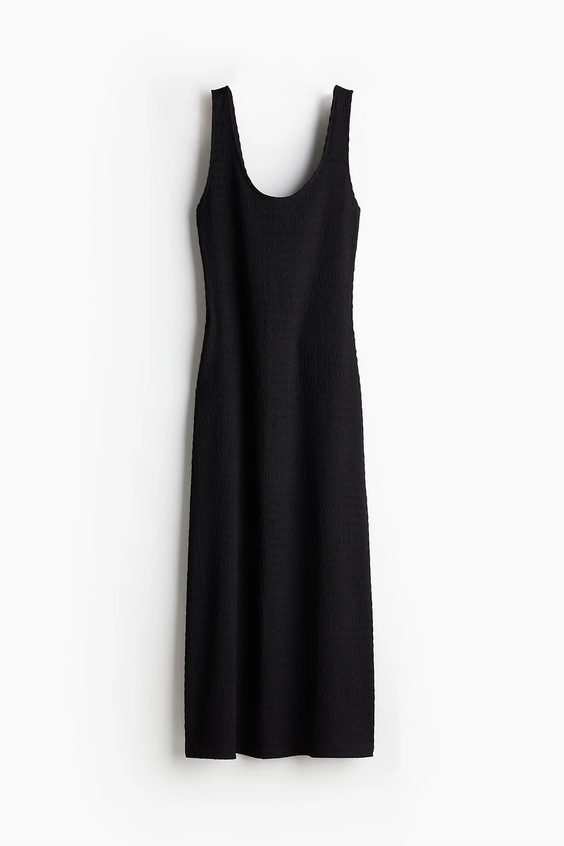 Textured Jersey Maxi Dress