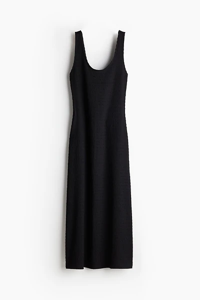 Textured Jersey Maxi Dress