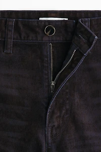 Jean droit floqué taille haute