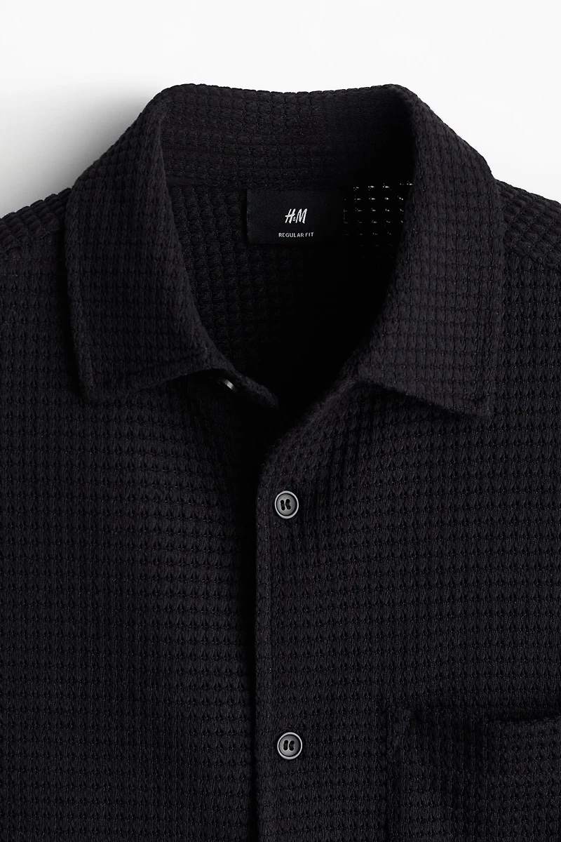 Regular Fit Waffled Shirt