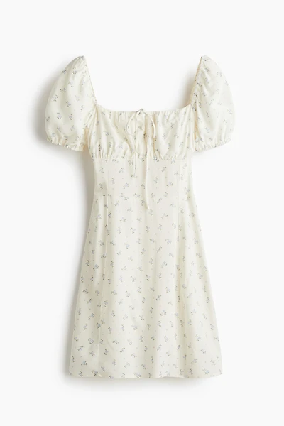 Puff-Sleeved Dress