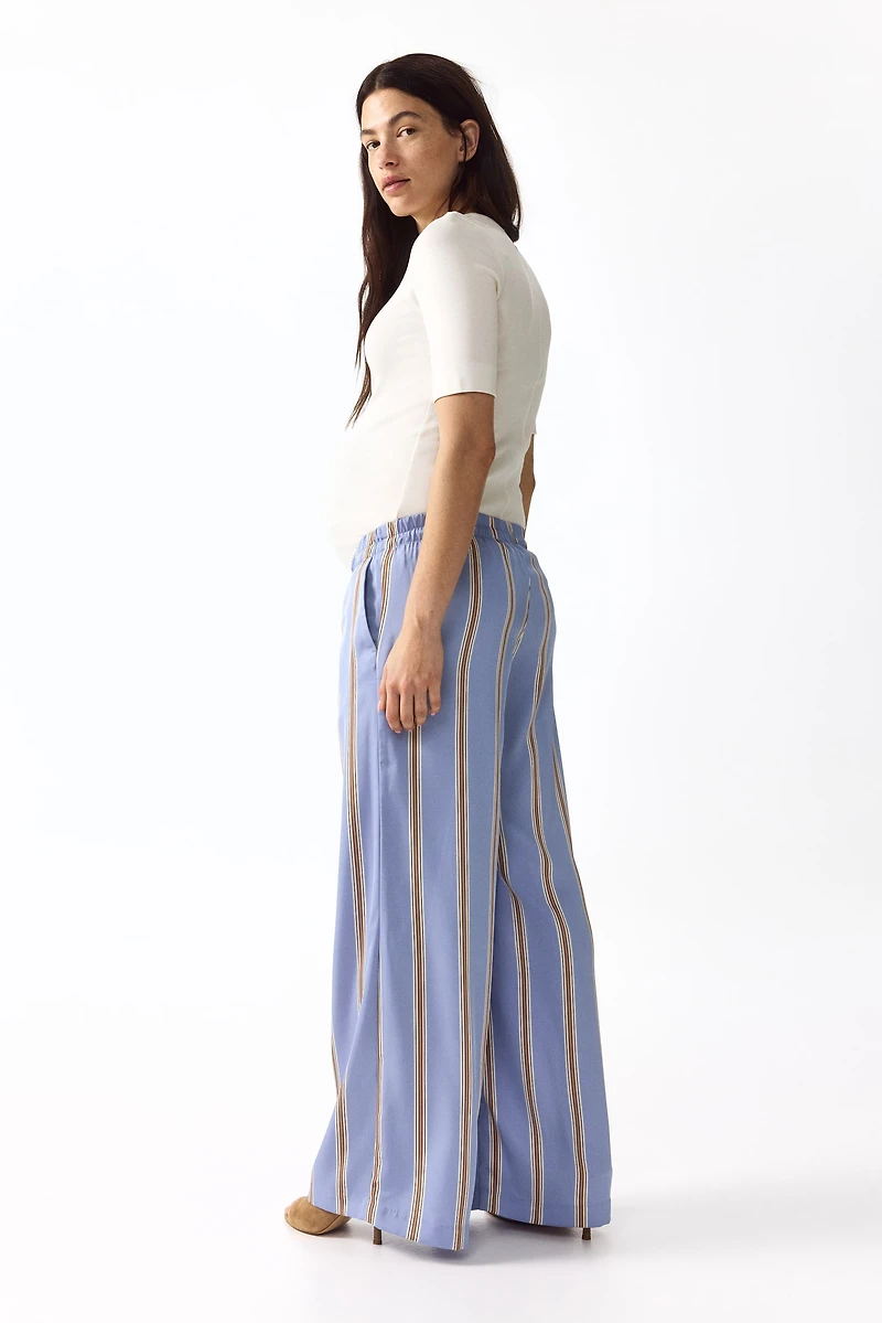 MAMA Wide-Leg Drawstring Pants