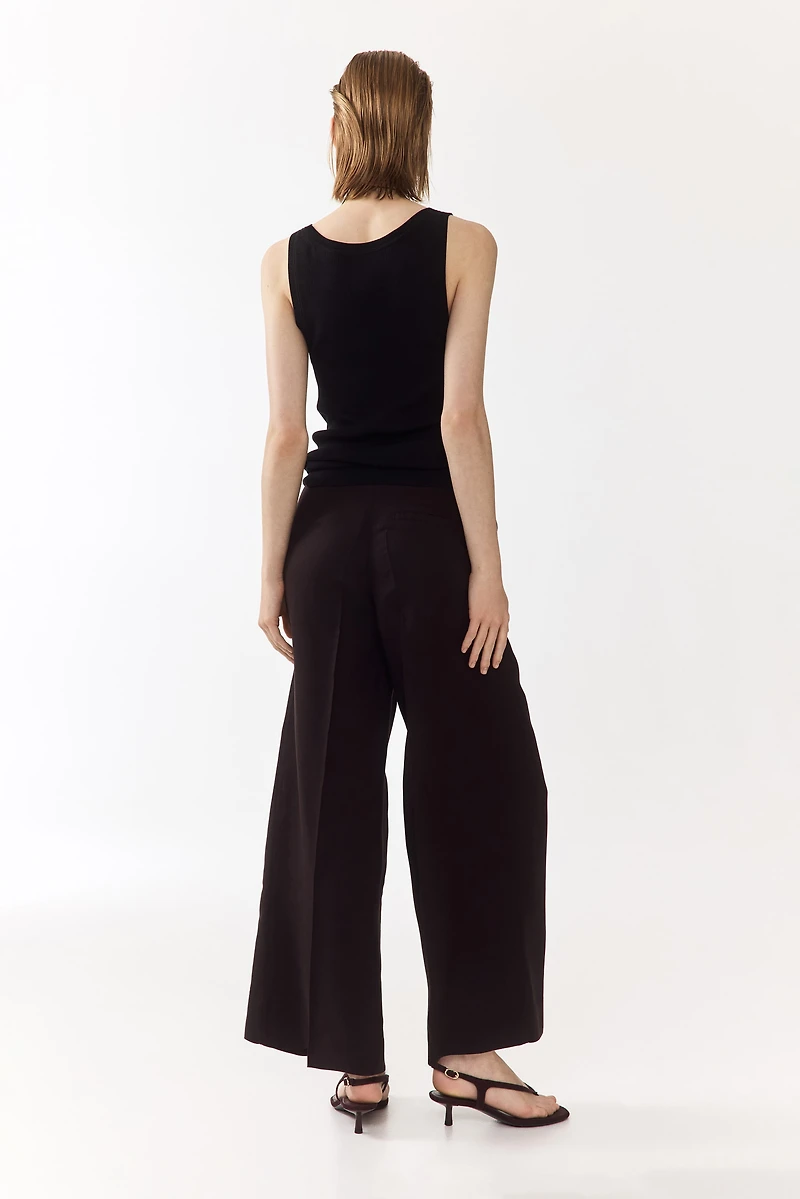 Pantalon 7/8 en lin mélangé