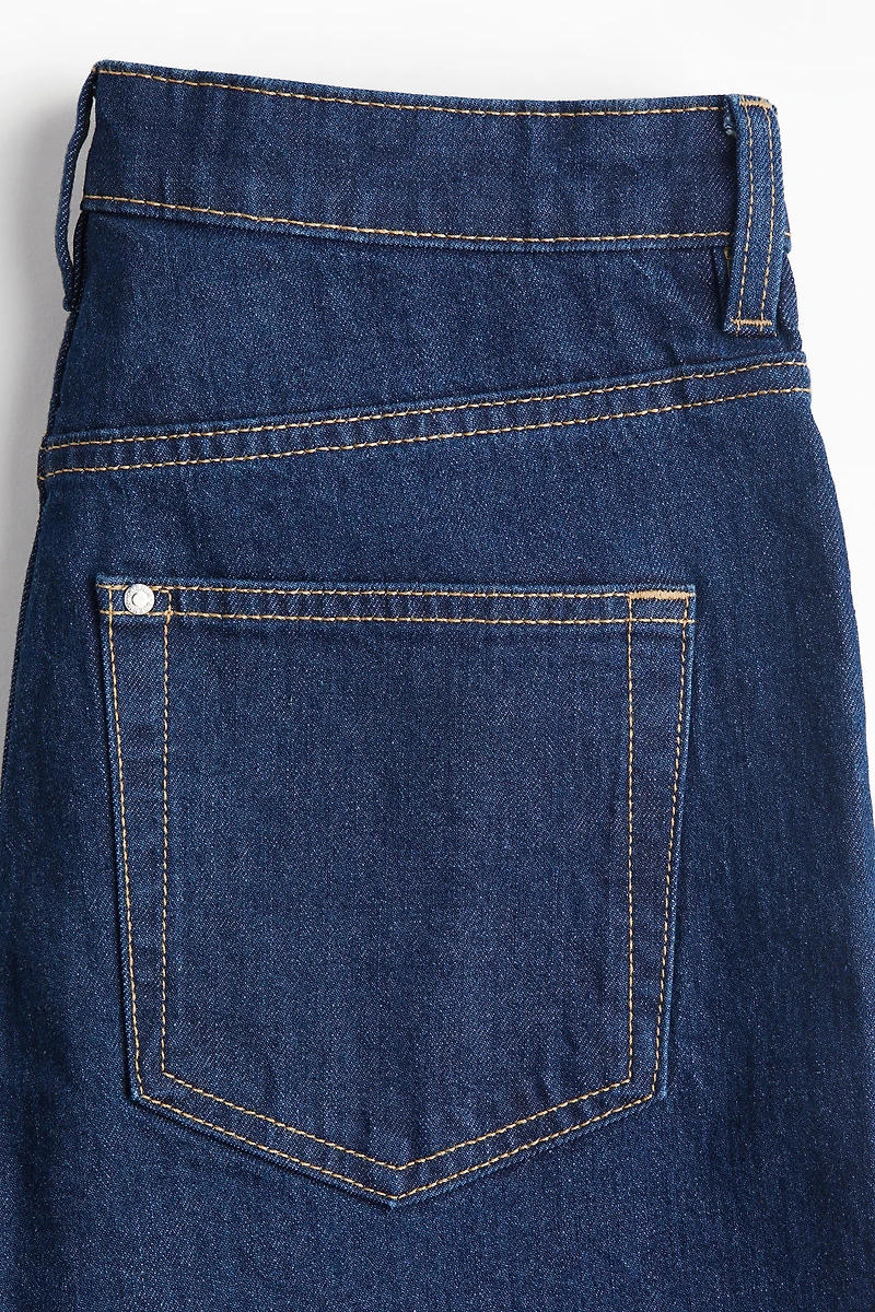 Wide High Cropped Jeans