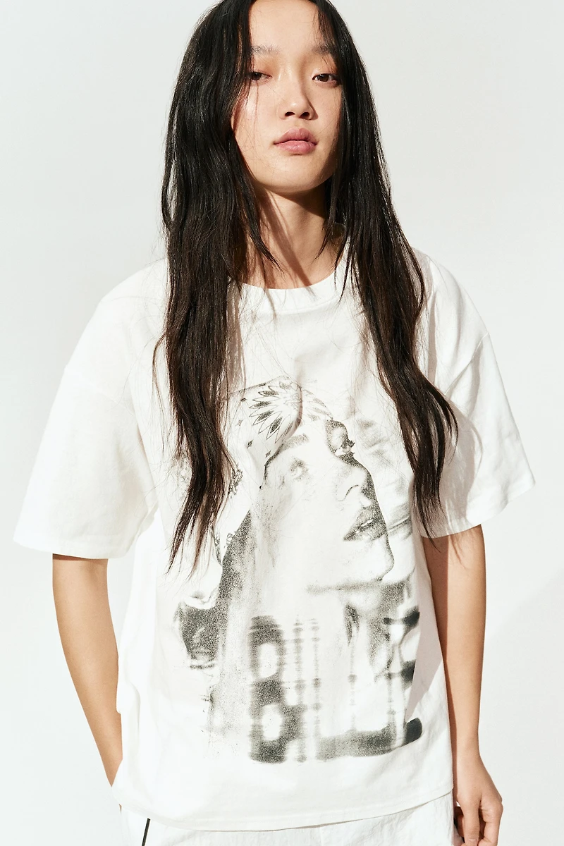 T-shirt ample imprimé