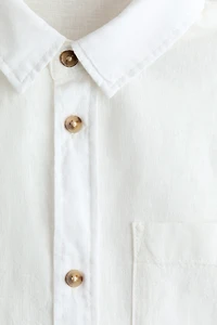 Linen-Blend Shirt