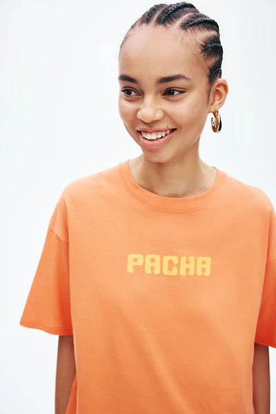 Oversized T-Shirt with Printed Motif