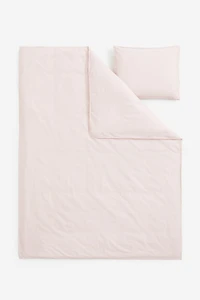Linen-blend Twin Duvet Cover Set
