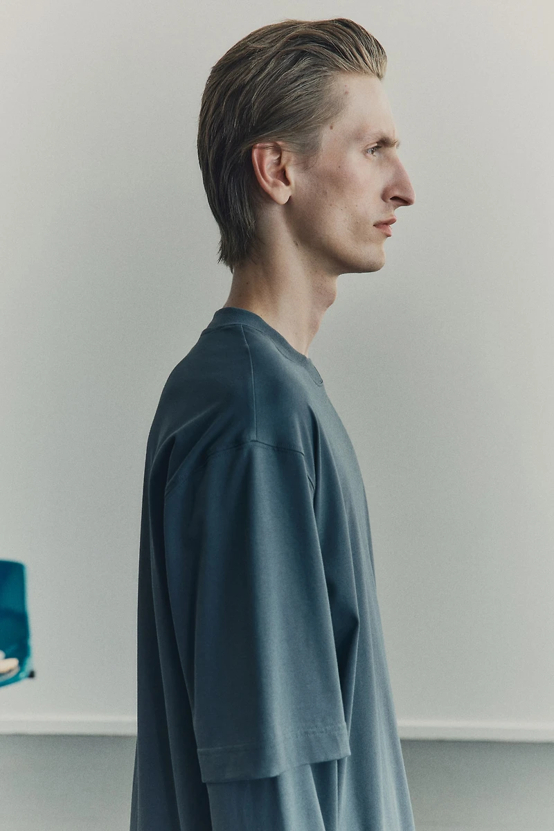 Layered Pima Cotton Shirt