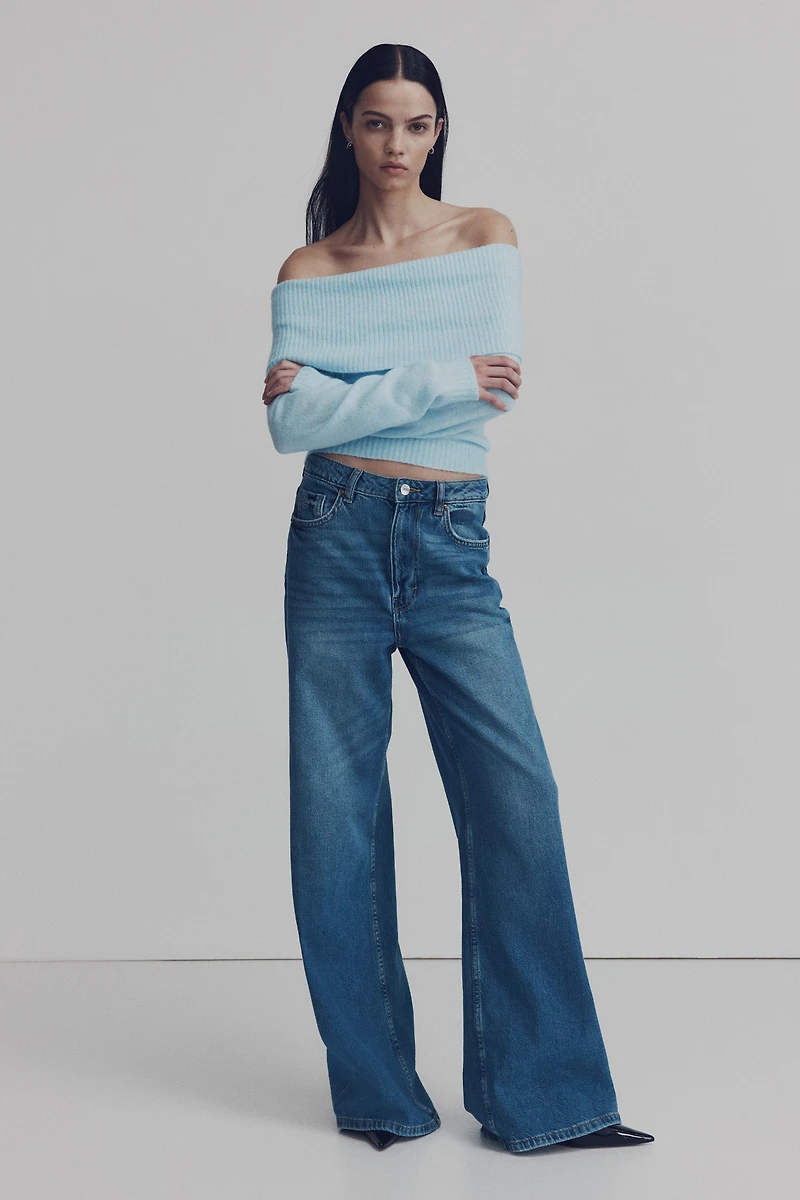 Off-the-Shoulder Sweater