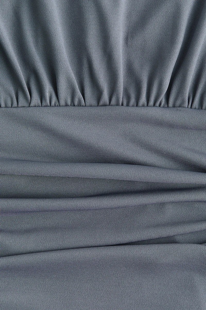 Robe maxi à effet drapé