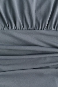 Robe maxi à effet drapé