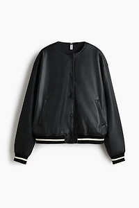Coated bomber jacket