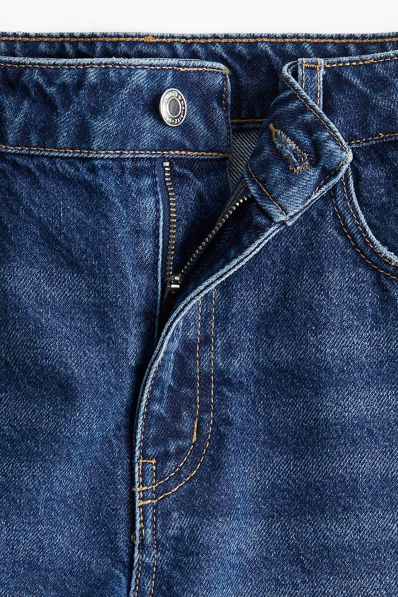 Short taille haute en denim