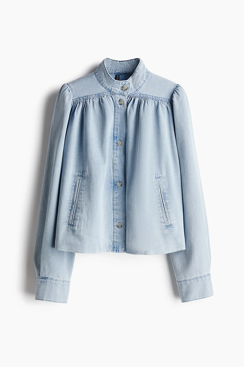 Veste-chemise ample en denim
