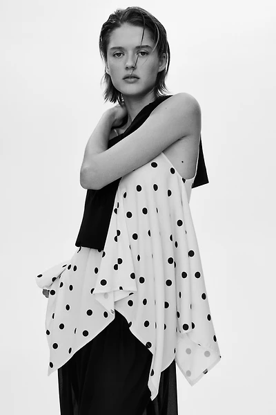 Haut ample à bretelles fines