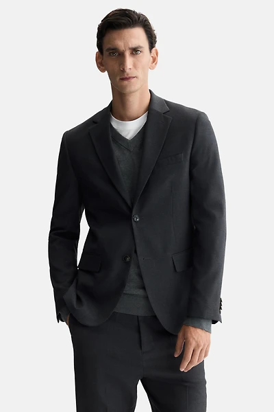 Regular-Fit Single-Breasted Jacket