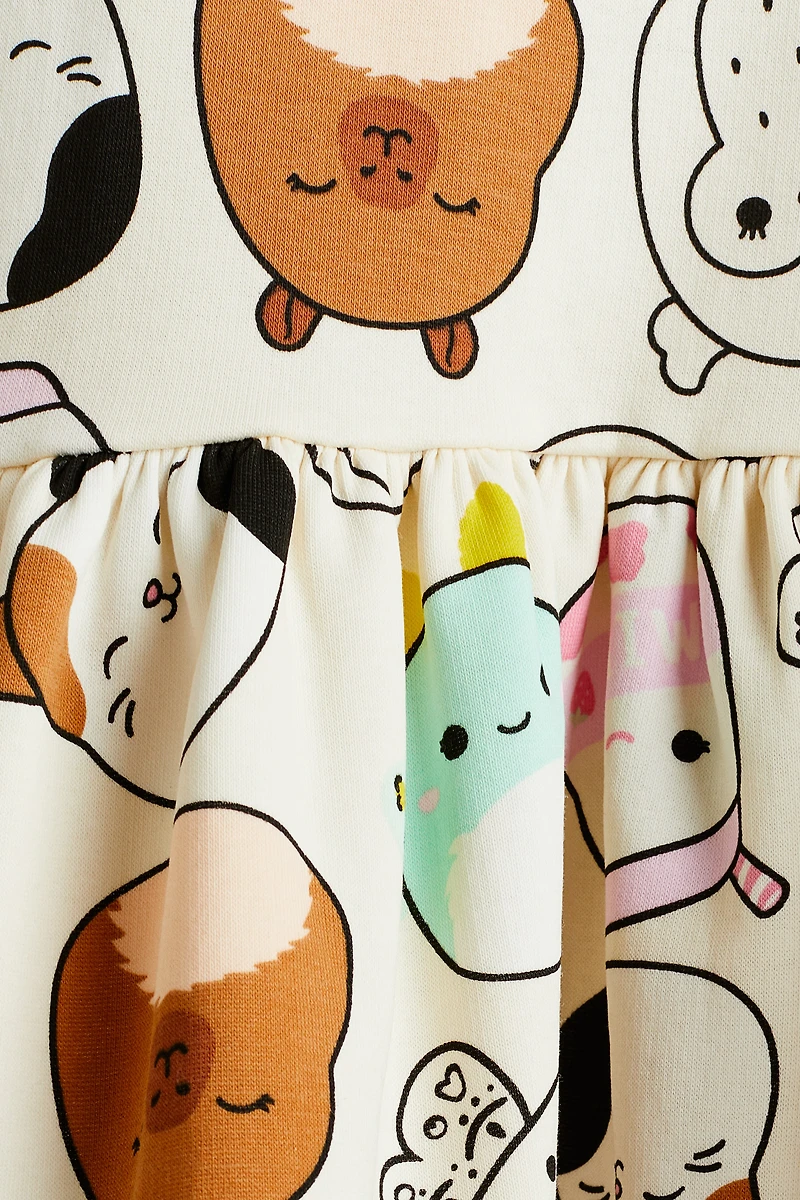 Robe en molleton imprimé