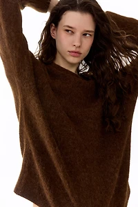 Oversized Alpaca-Blend Sweater