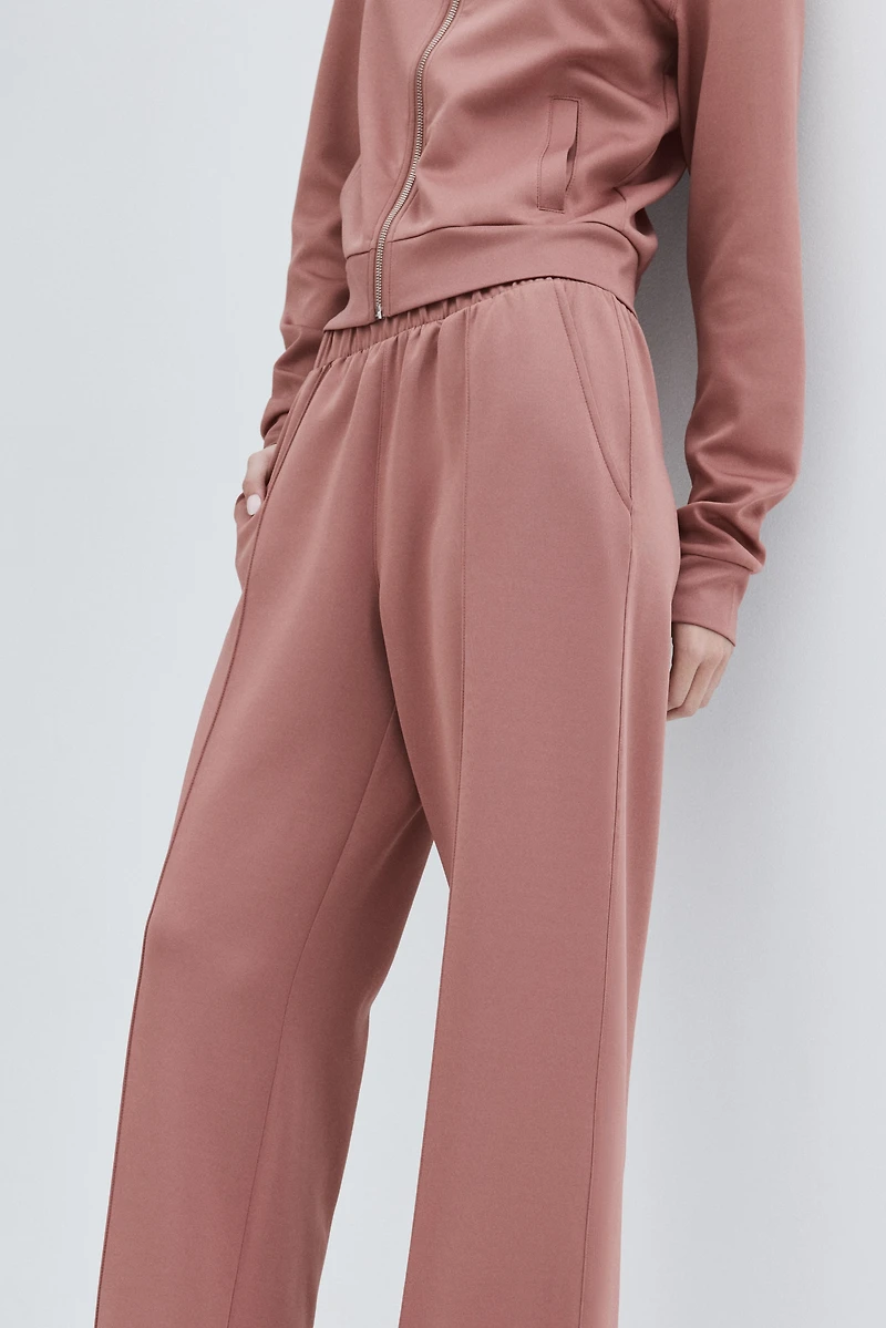 Crease-Front Pull-On Pants