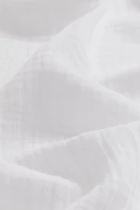 Single-Pack Long and Wide Muslin Curtain Panel