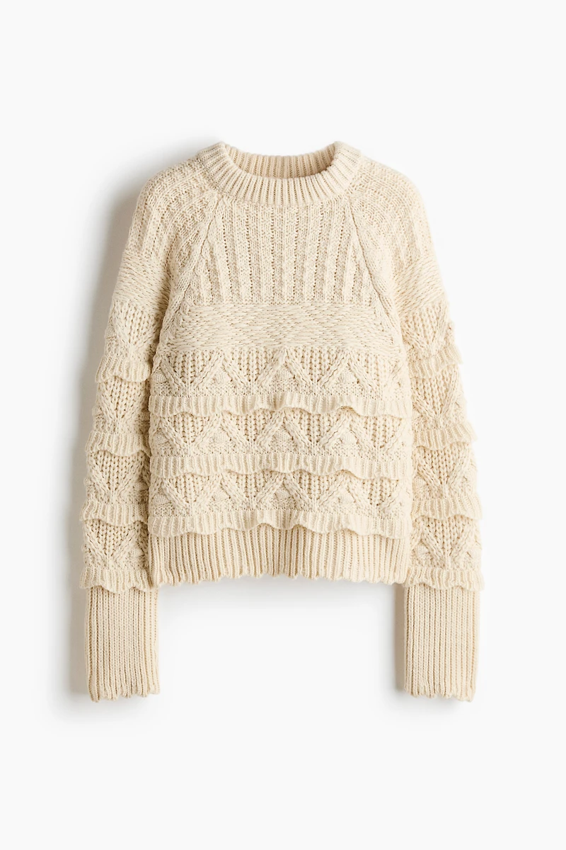 Textured-Knit Sweater