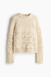 Textured-Knit Sweater