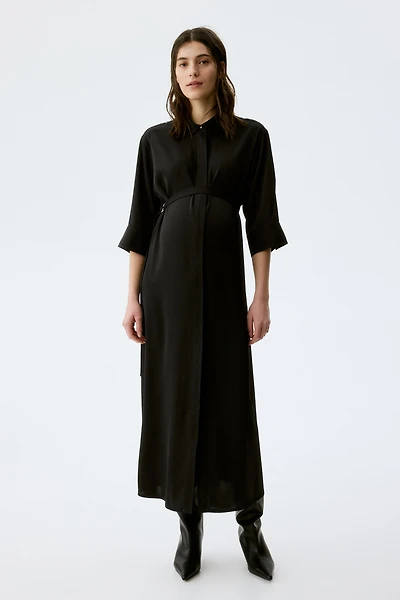 Robe chemise MAMA avec ceinture