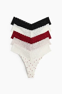 5-pack Lace Thong Briefs