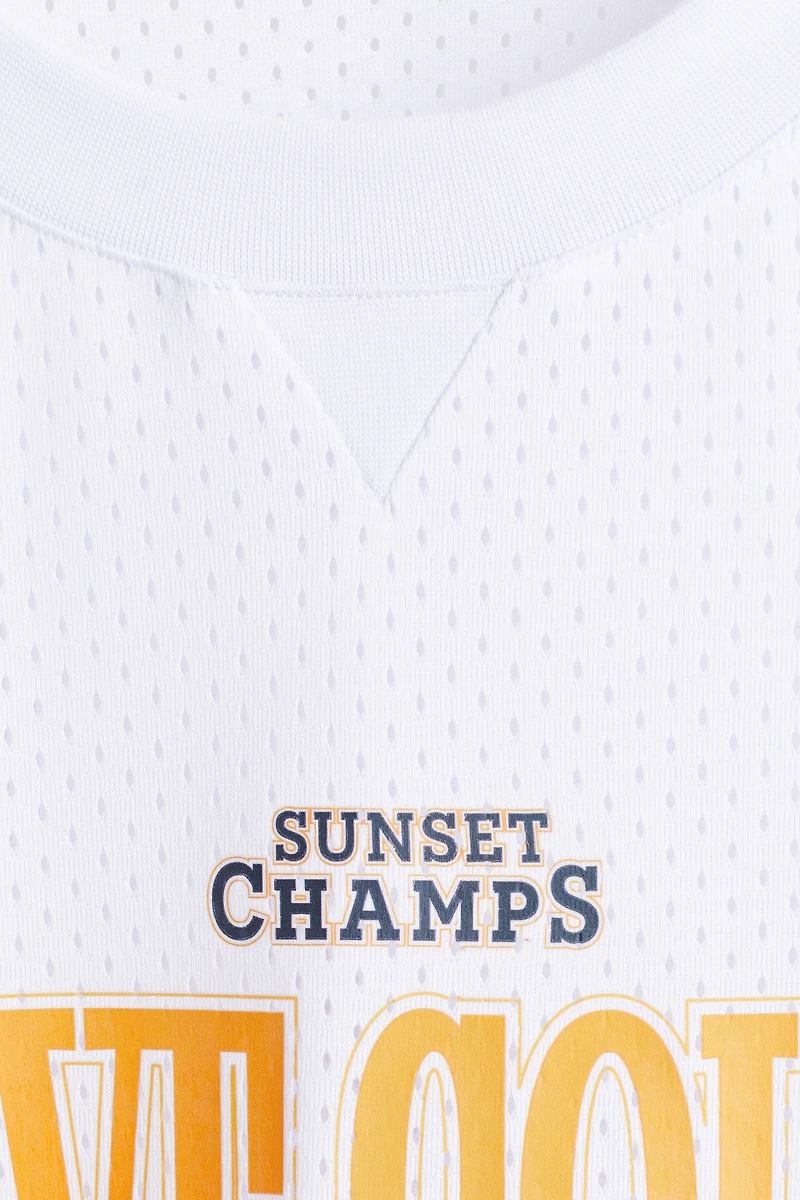 T-shirt de sport imprimé en filet DryMove🅪