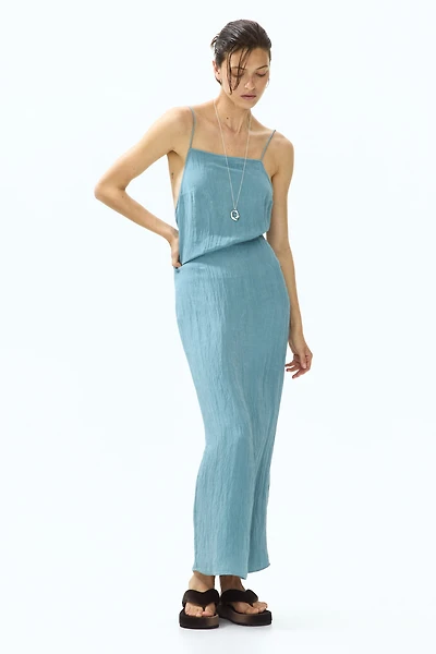 Low-Back Crêpe Dress