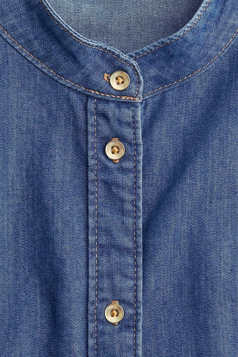 Chemise ample en denim