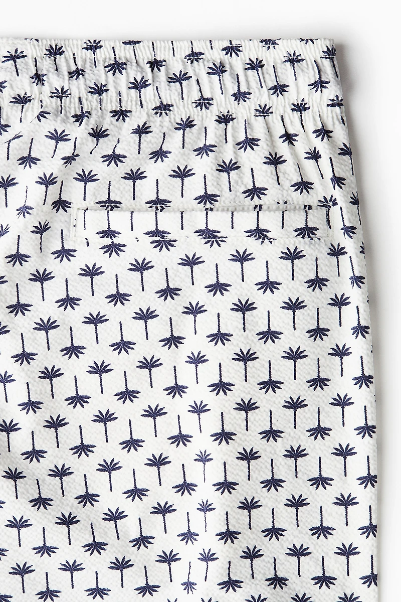 Short de bain en seersucker