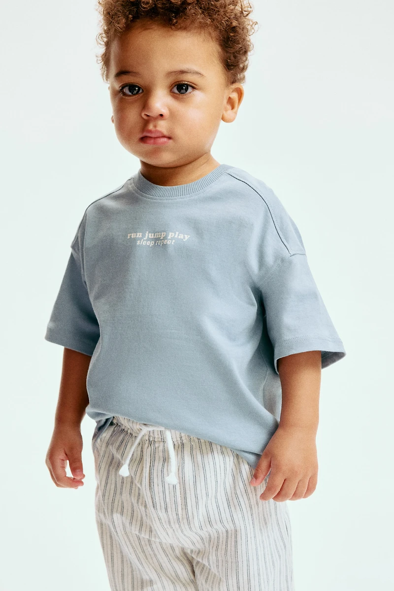 Linen-Blend Pants