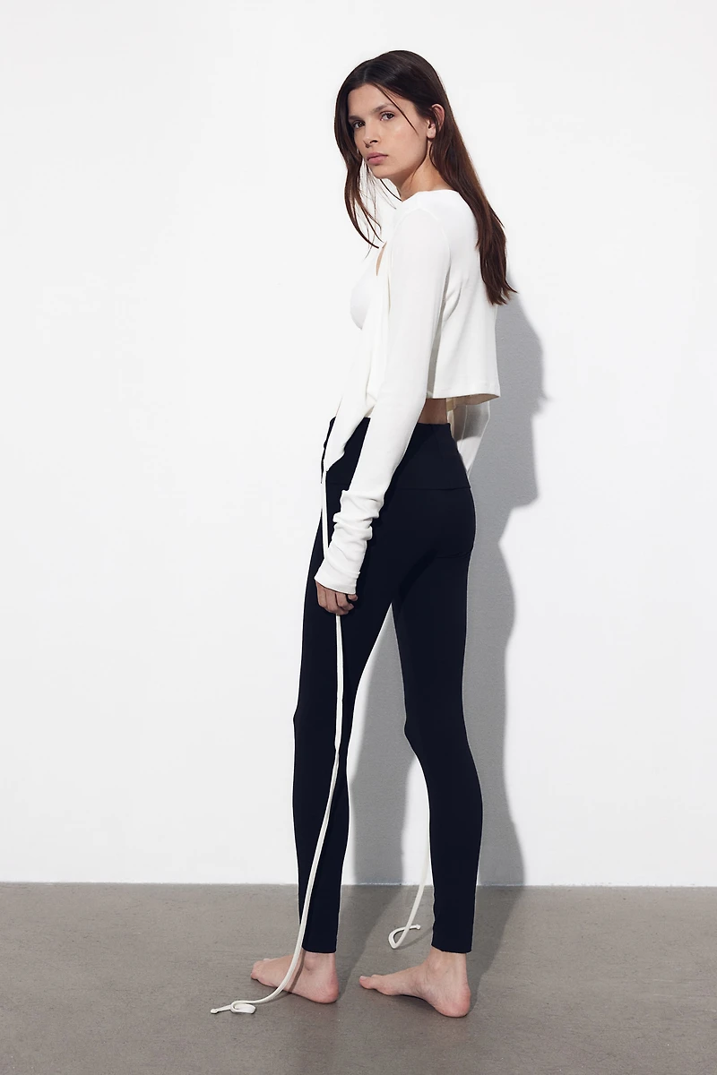 Folded-Waistband Leggings