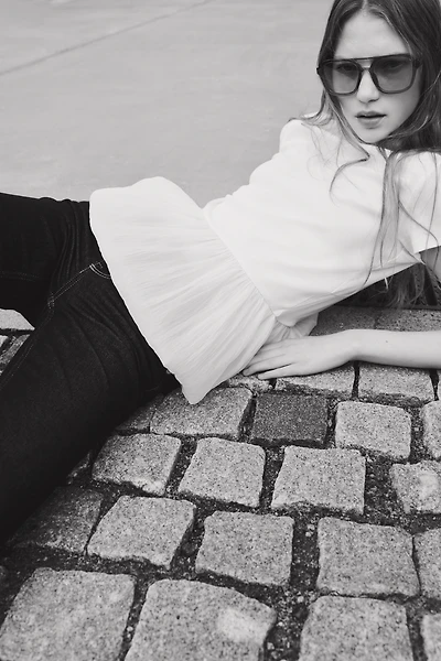 Haut à bord bouffant