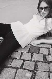 Haut à bord bouffant