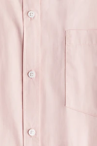 Chemise grande taille en popeline de coton