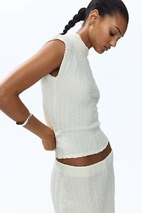 Haut en jersey texturé