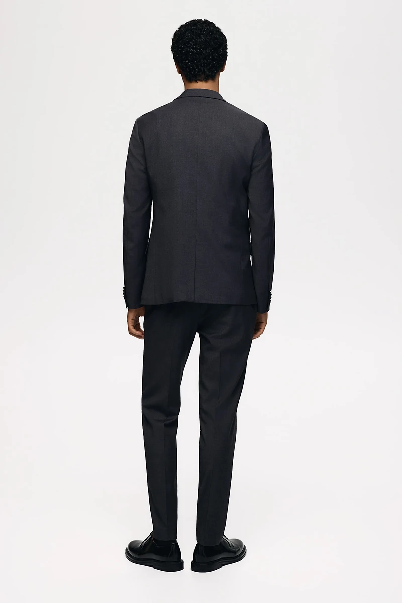 Skinny-Fit Single-Breasted Jacket