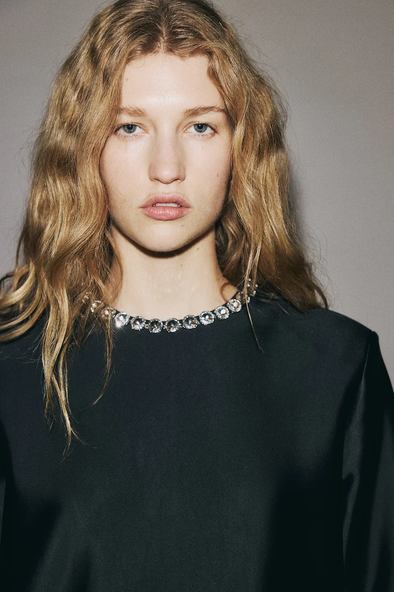 Embellished Mini Dress